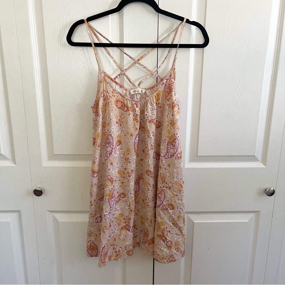5 for $25! Millibon Pink and Yellow Floral Dress